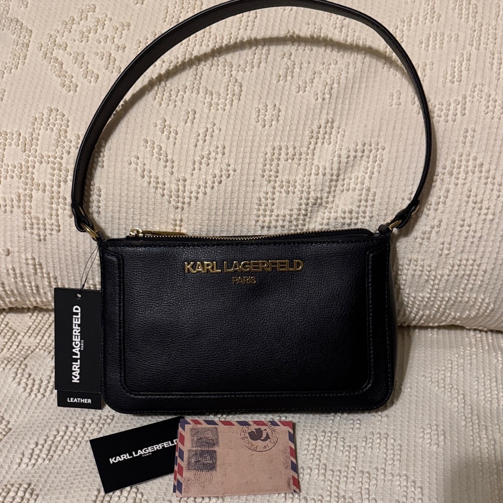Karl Lagerfeld Black Shoulder Bag